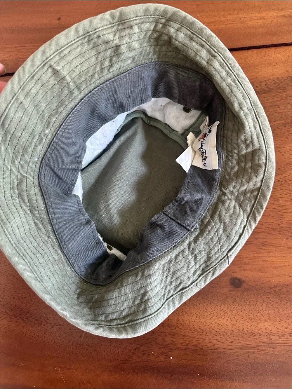 Kids Khaki Bucket Hat with Embroidered Tigger Patch